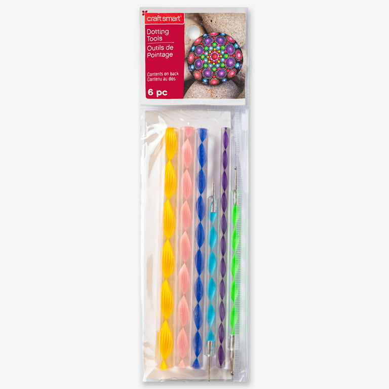 Set of 13 Dotting Tools for Dot Mandala Painting Curved Stylus Set With 5  Different Tools and 8 Acrylic Rods in Different Sizes 