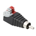 thumbnail image 1 of Bgsha Speaker Wire A/V Cable to Audio Male female RCA Connector Adapter Press Plug, 1 of 10