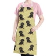 thumbnail image 5 of Dachshund Footprint Apron-Garden Aprons for Women with Pockets-Cotton Linen Waterproof Kitchen Cooking Gardening Aprons Adjustable for Kitchen,Cooking,BBQ and Salon 33x27 Inch, 5 of 7