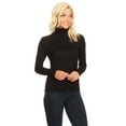 thumbnail image 2 of Women's Solid Color Turtleneck Sweater - Basic and Versatile, 2 of 5