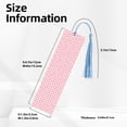 thumbnail image 3 of Kdxio Irregular Plaid Print Metal Tassel Bookmarks,Perfect Gift for Art Lovers and Bookworms Metal Bookmarks for Women, 3 of 8