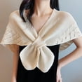 thumbnail image 2 of Knit Shawl Wrap for Women- Young Ladies Knitted Cape Open Front Cardigan, 2 of 5