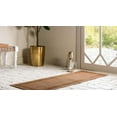 thumbnail image 4 of Unique Loom Outdoor Border Collection Area Rug - Greek Key (2' x 6' 1" Runner Light Brown/Tan), 4 of 10