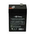 thumbnail image 3 of Raion Power 6V 4.5Ah Replacement Rechargeable AGM Battery for Leoch LP6-4 - 12 Pack, 3 of 3