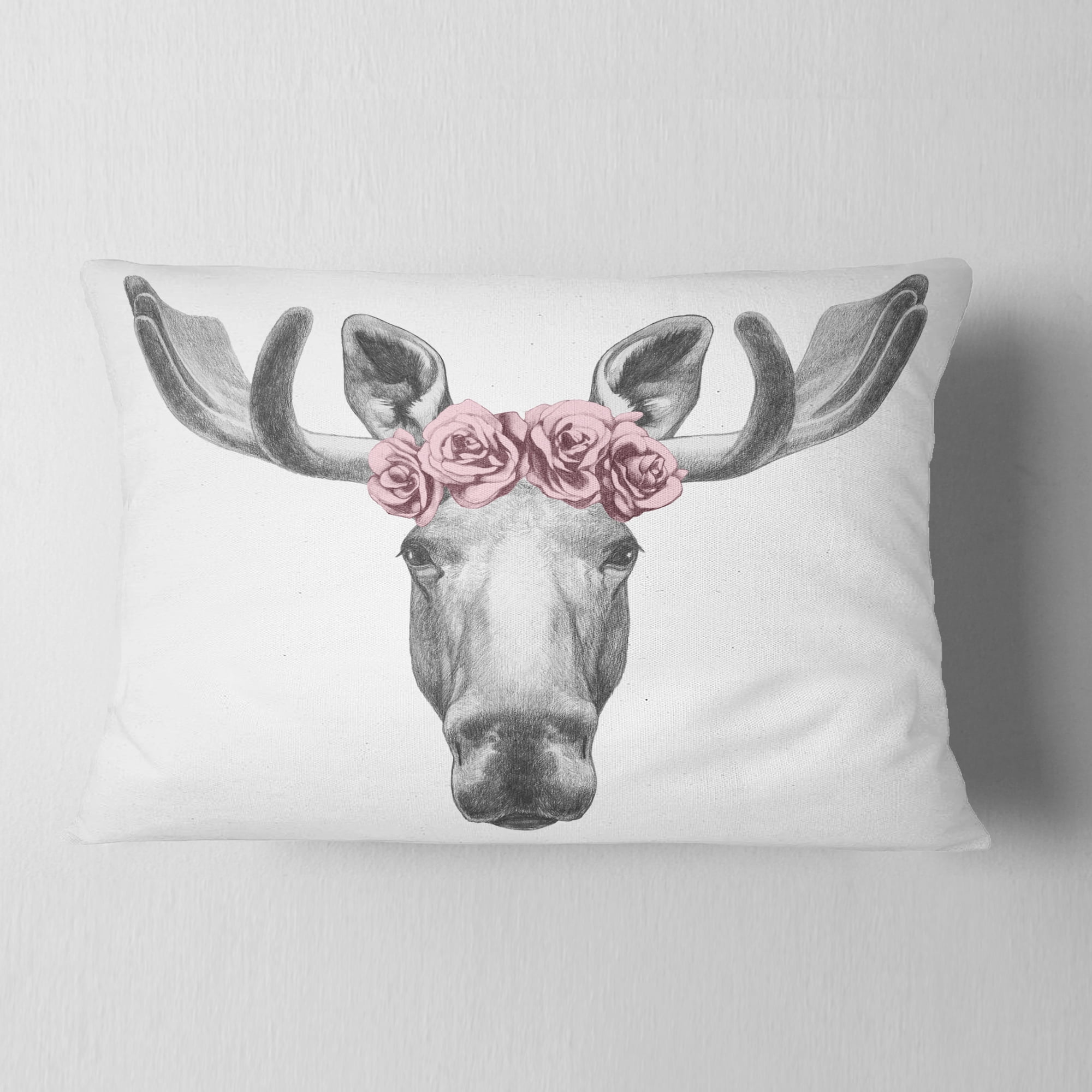 Designart 12" x 20" Multi-color Polyester Throw Pillow