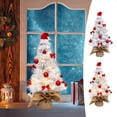 thumbnail image 1 of Fiudx Mini Árbol de Navidad de 45 Cm con Diseño Flocado Blanco, Iluminado con Luces Led Cálidas, Elegante Decoración de Escritorio, Ambiente Festivo, Decoración Navideña para El Hogar y La Oficina, T, 1 of 7