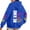 Blue, variant on Trendy Women Hoodie Tops Streetwear y2k Long Sleeve Letter Print Oversize Loose Pullover Sweatshirts With Pocket
