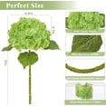 thumbnail image 5 of Hydrangea Artificial Flowers, Latex Real Touch Hydrangeas Lifelike Large Hydrangea Flowers for Home Decor Party Arrangements Wedding Bouquets Centerpieces (Dark Green), 5 of 5