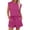 Hot Pink, variant on LSONABXA Hot Pink Baseball Caps for Women Under $15 Women's Cap Sleeve Crewneck Top & Drawstring Short Outfit Two Piece Set T Shirt And Short
