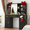 Black, variant on 43" Vanity Desk with Sliding Lighted Mirror, Makeup Table with Charging Ports, Hair Dryer Holder, 3 Drawers & 7 Storage Shelves for Bedroom