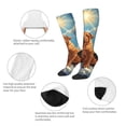 thumbnail image 6 of Lsque Sunshine Cloud Bulldog Printed Crew Socks Men's Women's LightWeight Thin Casual Calf Socks ,Knee High Socks,Cotton Socks, 6 of 9