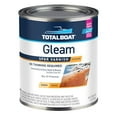 TotalBoat 409314 Gleam Marine Spar Varnish, Gloss and Satin Polyurethane Finish for Wood