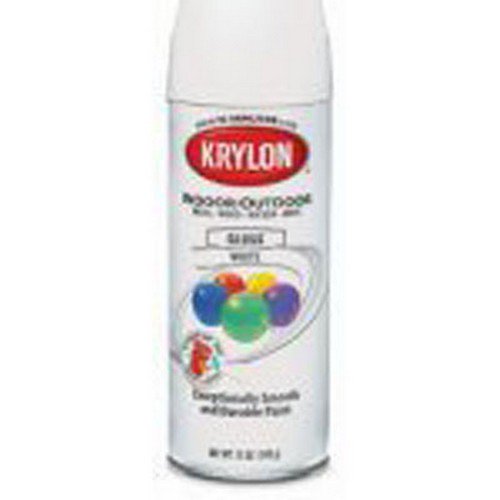 Duplicolor 51501 Krylon Indoor/Outdoor Paint, Gloss White, 12 Oz Can