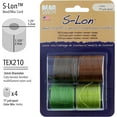thumbnail image 4 of The Beadsmith S-Lon Bead Cord – .5 mm Nylon Cord, 12-Pack, Herb Mix, TEX210, 77 Yards, 4 of 10