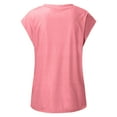 thumbnail image 4 of Aloohaidyvio Tops,Women Casual V-Neck Solid Color Casual Shirts Loose Fit Basic Blouse, 4 of 5
