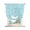 Aqua Blue, White, Cyan, variant on Botanical Rose Tie Up Curtains for Kitchen Windows,Adjustable Rod Pocket Valance 45 Inch Short, Vintage Blush Pink Floral Leaf Summer Farmhouse Window Treatment Balloon Roman Blind Shade, 52" x 45"