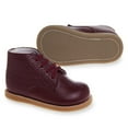 thumbnail image 2 of Josmo Logan Woven Baby Walking Shoes Medium Width Unisex Walking Shoes, Leather Non, Slip High Top, Burgundy, 8, 2 of 9