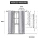 thumbnail image 5 of Cortinas opacas de mármol de dos paneles, versátiles, con aislamiento térmico y ligeras. 107x213cm, 5 of 5