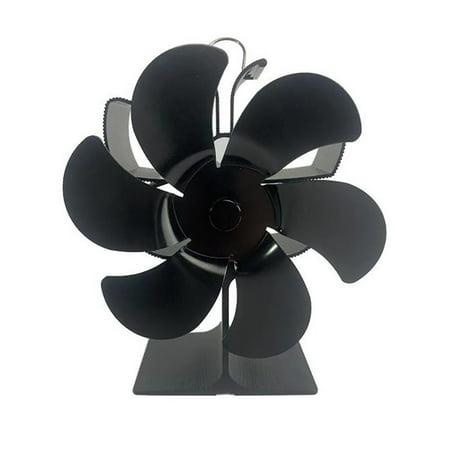 

Clearance! Lognanla Grill Brush Wood Stove Fan Thermal Powered Fireplace Fan 6 Wood Burning Stove Fan Eco Fan Heat Activated Thermal Fan 25Db For Pellet Stove Fireplace Fan Grilling Accessories
