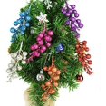 thumbnail image 3 of adornos de bayas artificiales para adornos de Navidad, corona de Navidad, decoración de día festivo y fiestas(Morado)(), 3 of 3