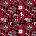thumbnail image 3 of Official Licensed University of Alabama Cotton Quilting Fabric-Check Allover Fabric by the Yard, 3 of 3