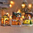 thumbnail image 3 of LED House Statue Realistic Looking Exquisite Shape High Durability Smooth Edge Eco-friendly Decorative Resin LED Glowing House Desktop Decor Party Favor for Home, 3 of 11