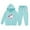 Sky Blue*, variant on RUTAYY Girls 2 Piece Outfit Set Long Sleeve Horse Print Hoodie Drawstring Waist Pocket Jogger Pants Matching Set Sky Blue