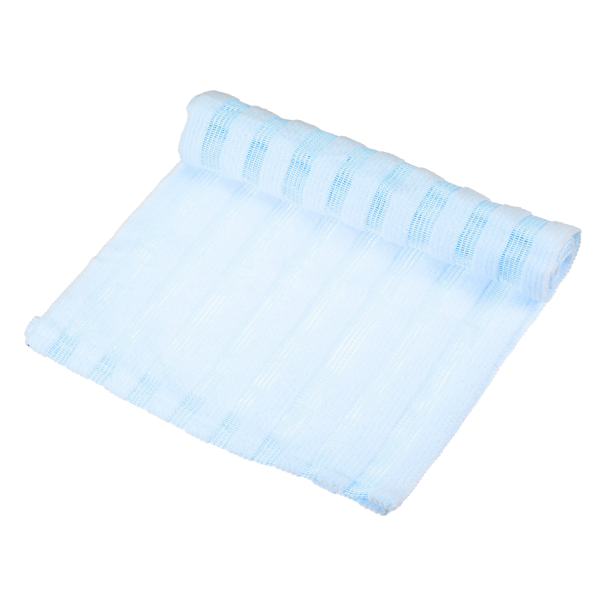 Unique Bargains Elasticity Body Scrub Exfoliating Shower Towel 39.37"x9.84" Blue