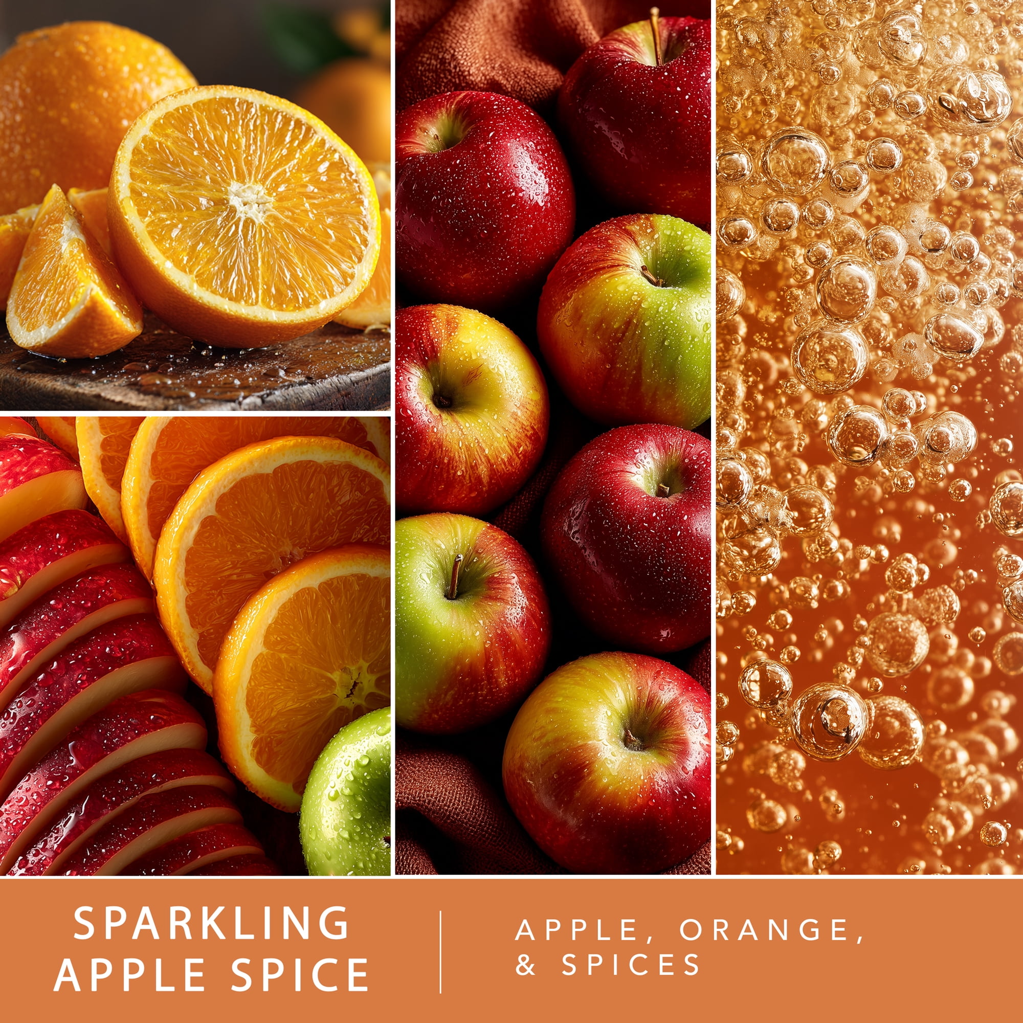 (5 pack) Sparkling Apple Spice Scented Wax Melts, ScentSationals, 2.5 oz
