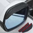 thumbnail image 2 of Visera de fibra de carbono para espejo retrovisor de coche, cubierta Universal para espejo retrovisor, protector contra lluvia, 2/4 unidades, 2 of 4