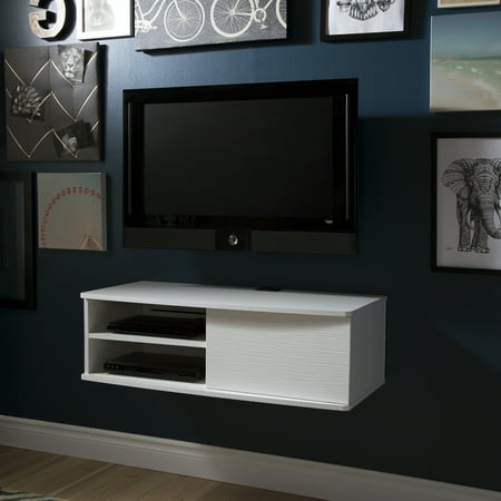 South Shore Agora Wall-Mounted TV Stand for TVs up to 38", Multiple Finishes