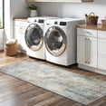 thumbnail image 4 of Kitchen Rugs Sets of 3 Non Slip Washable Kitchen Mats for Floor, Waterproof Abstract Kitchen Runner Rug, Floor Mat Carpet for Hallway, Laundry, Sink, Entryway, Bathroom, Green&Brown, 4 of 5