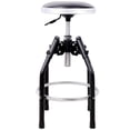 thumbnail image 4 of Heavy-Duty Adjustable Hydraulic Shop Stool, 360° Swivel Mechanic Stool with Foot Rest, 4 of 9