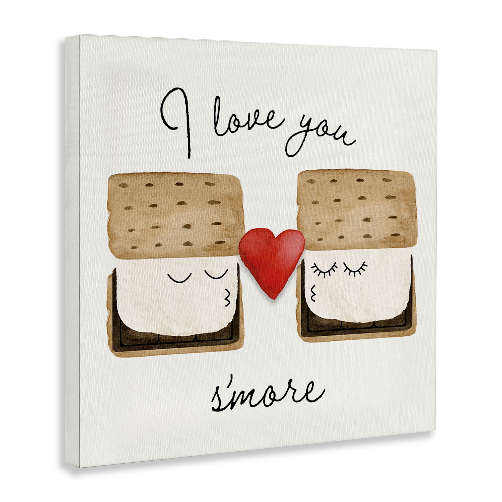 Stupell Industries Love You S'more Food & Beverage Painting Wrapped Canvas Art Print Wall Art, 30 x 30
