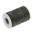 thumbnail image 3 of 1 rollo de poliéster negro para coser fuerte hilo encerado línea de cuero artesanía a mano gris Sunnimix Hilo trenzado de poliéster encerado, 3 of 8