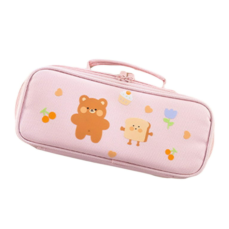 Pencil Case Large Capacity Pencil Pouch Handheld Pen Bag Cosmetic Portable  Gift for Office School Teen Girl Boy Men Women Adult