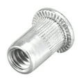 thumbnail image 5 of Unique Bargains #6-32 Écrous à Rivet en Alliage d'Aluminium Tête Plate Filetée Argent 100 Pcs, 5 of 5