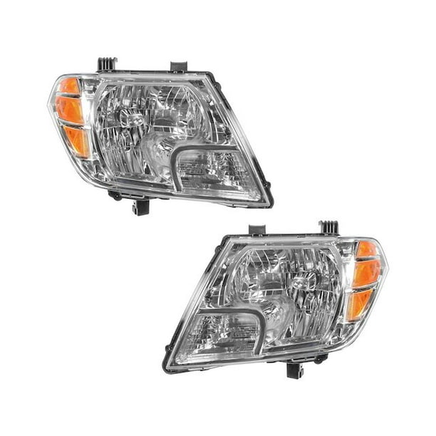 Headlight Assembly Set 2 Piece Compatible with 2009 2019 Nissan
