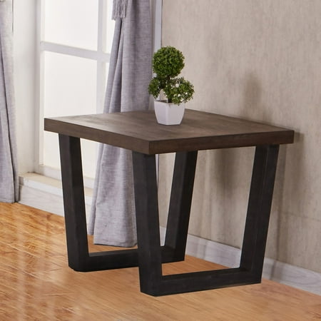Best Quality Furniture Rustic Accent Tables w/ Metal