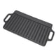 thumbnail image 3 of Parrilla de hierro fundido para el hogar, placa Teppanyaki gruesa, rectangular, de doble cara, 46 x 23 cm, 3 of 15