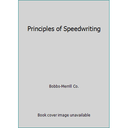 Principles of Speedwriting, Used [Hardcover]