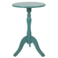 thumbnail image 4 of Decor Therapy Chic Pedestal Round Accent Table, 24"x 15"x15" - Turquoise, 4 of 5