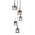 thumbnail image 6 of LNC Tucana 5-Light Matte Black Modern/Contemporary Led Crystal Chandelier, 6 of 17