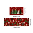 thumbnail image 3 of Christmas Kitchen Mats For Floor Non Skid Washable Set Of 2 Polyester Rugs 16 in x 24 in + 16 in x 48 in, 3 of 6