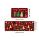 thumbnail image 3 of Tapetes de poliéster con adornos navideños, 2 unidades, tapetes y tapetes de cocina navideños, tapete antideslizante, decoración navideña para cocina, juegos de tapetes de cocina, decoración navideña, 3 of 6