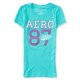 thumbnail image 2 of Aeropostale Athletic 87 playera adornada para mujer, verde, extragrande Aeropostale Camiseta adornada, 2 of 2