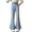 T104-Blue, variant on hengsof Kids Girls Slim Fit Wide Leg Jeans Casual Jeans Sweet Pearl Embellished Jeans Summer Elastic Waist Edge Wide Leg Jeans Fashionable Kids Jeans with Pockets Sizes 5-15 Years