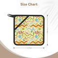 thumbnail image 3 of Disketp Cartoon Snake8 Pot Holders Kitchen Insulation Mats Heat Resistant Pot-Holder Oven Anti-Scald Pads for Cooking Baking, 7.1*7.1inch, 3 of 8