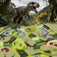 thumbnail image 1 of Dinosaur Race Track Toy Set with Lights & Sounds, Buildable Adventure Playset with Cars & Figures, Best Gift for Kids Ages 3-8, 1 of 7