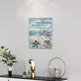 thumbnail image 4 of Busyhead In-house Design Team Blue Beach Coastal Pictures 12"x16" Framed Canvas Painting, 4 of 6